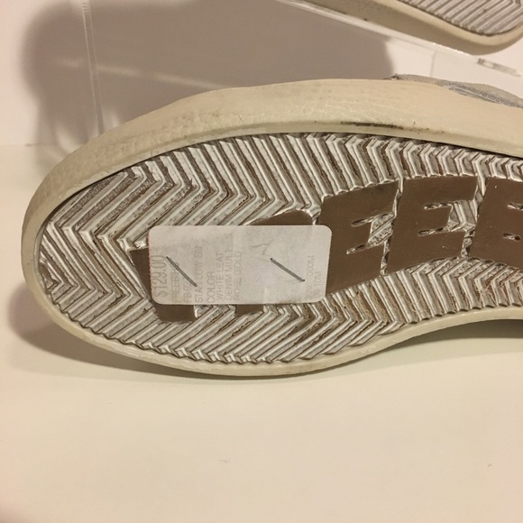 New Steven Madden Freebird White Leather Sneaker - Picture 4 of 8